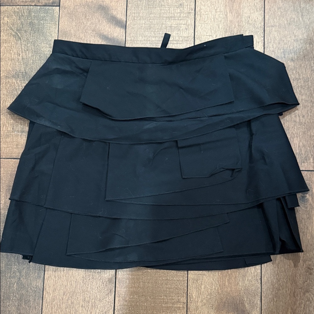 BCBGMaxAzria Black Asymmetrical Skirt